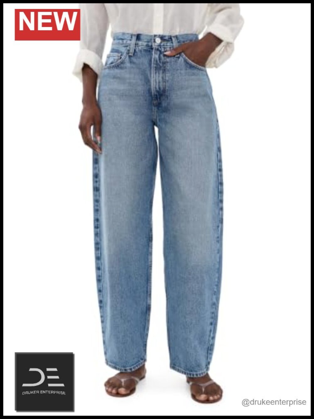 Women's Barely Barrel Mid-Rise Jeans 100% Cotton 5-Pocket
